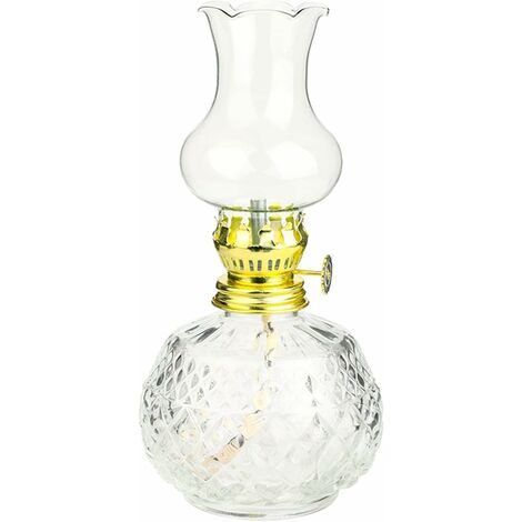  Lanterna A Cherosene Con Barattolo Di Lampada A Olio - Lampade Classiche Da Uragano Per Interni (7 Pollici)