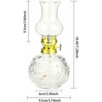  Lanterna A Cherosene Con Barattolo Di Lampada A Olio - Lampade Classiche Da Uragano Per Interni (7 Pollici)
