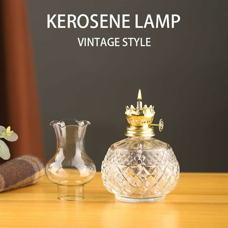  Lanterna A Cherosene Con Barattolo Di Lampada A Olio - Lampade Classiche Da Uragano Per Interni (7 Pollici)