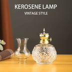 Lanterna A Cherosene Con Barattolo Di Lampada A Olio - Lampade Classiche Da Uragano Per Interni (7 Pollici)