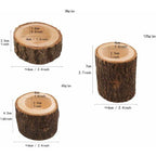  Set Di 3 Portacandele In Legno Per Centrotavola, Matrimoni, Feste Di Compleanno, San Valentino, Decorazioni Per La Casa