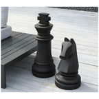  Statua Decorativa Per Esterni Gioco Degli Scacchi In Cemento Re L. 24,5 X H. 68 Cm - GAMBIT
