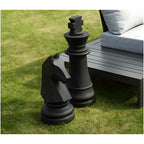  Statua Decorativa Per Esterni Gioco Degli Scacchi In Cemento Re L. 24,5 X H. 68 Cm - GAMBIT
