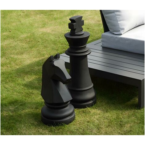 Statua Decorativa Per Esterni Gioco Degli Scacchi In Cemento Re L. 24,5 X H. 68 Cm - GAMBIT