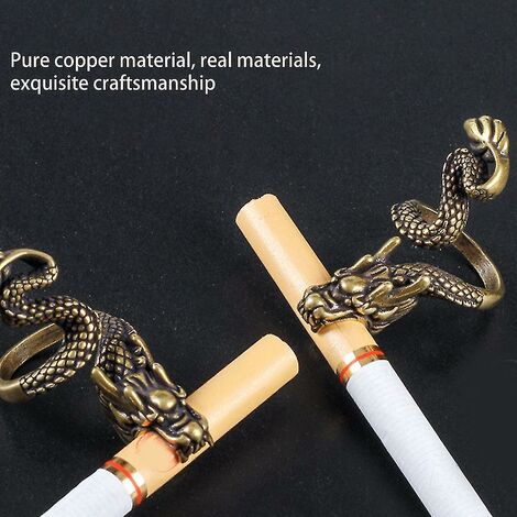  Portasigarette Vintage Ad Anello Con Portasigarette A Clip In Bronzo Con Apertura Regolabile Portasigarette Accessori Per Fumatori Regalo