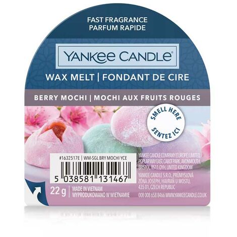  YANKEE CANDLE CERA DA FONDERE WAX MELT BERRY MOCHI PROFUMATORI AMBIENTE INTERNI