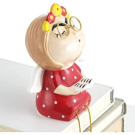  Baroni Home Soprammobile Natale Dipinto A Mano, Baroni Home Decorazione Natalizia, Soprammobile Moderno, Statuetta Da Interno O Esterno, Vestito Rosso Piedini