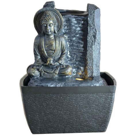  Zen Arôme - Feng Shui Serenity, Fontanella Per Interni Con LED, 18 Cm
