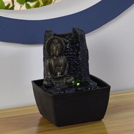  Zen Arôme - Feng Shui Serenity, Fontanella Per Interni Con LED, 18 Cm