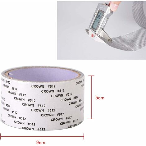  Nastro Adesivo Per Riparazione Zanzariera 5 X 2 M (grigio)