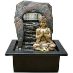  Zen' Light Buddha Zen Dao Fontaine, Resina, Bronzo, 21 x 17 x 25 cm