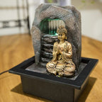  Zen' Light Buddha Zen Dao Fontaine, Resina, Bronzo, 21 x 17 x 25 cm