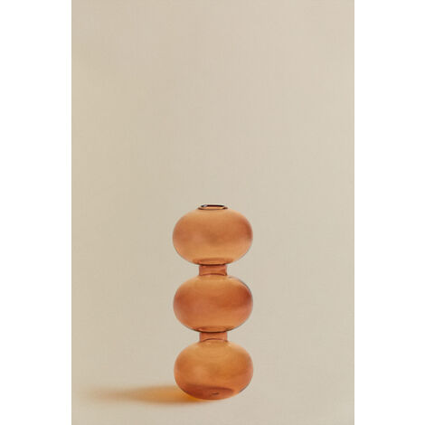  SKLUM Vaso In Vetro Nonza Marrone Tabacco