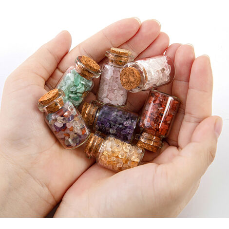  Bottiglia Dei Desideri Cristallo Naturale Pietre Irregolari Bottiglia Alla Deriva Pietre Preziose Meditazione Guarigione Decorazione Regalo