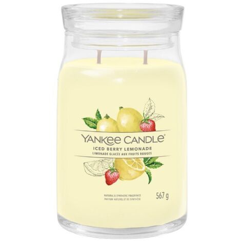  YANKEE CANDLE CANDELA GRANDE ICED BERRY LEMONADE