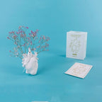  Seletti - Love In Bloom Vase Vaso Cuore Porcellana Bianca