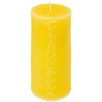  Candela Rotonda Profumata Alla Citronella H15 - Durata 80 Ore, Cera Gialla, Citronella Profumata, Dimensioni 7x15 Cm - Atmosphera Créateur D'intérieur