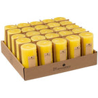  Candela Rotonda Profumata Alla Citronella H15 - Durata 80 Ore, Cera Gialla, Citronella Profumata, Dimensioni 7x15 Cm - Atmosphera Créateur D'intérieur