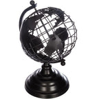  Globo In Metallo H25 - Globo In Metallo, Ferro, Dimensioni L. 18,5 X L. 17 X H. 27 Cm - Atmosphera Créateur D'intérieur