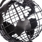  Globo In Metallo H25 - Globo In Metallo, Ferro, Dimensioni L. 18,5 X L. 17 X H. 27 Cm - Atmosphera Créateur D'intérieur