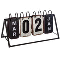  Calendario In Metallo Vintage - Calendario Vintage In Ferro, Dimensioni L. 27 X L. 12 X H. 14 Cm - Atmosphera Créateur D'intérieur