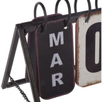  Calendario In Metallo Vintage - Calendario Vintage In Ferro, Dimensioni L. 27 X L. 12 X H. 14 Cm - Atmosphera Créateur D'intérieur