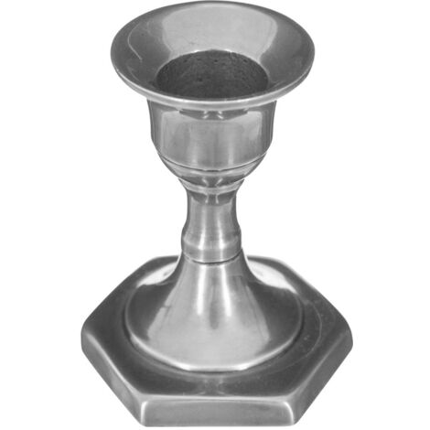  Candelabro In Metallo Argentato H7,5 - Modello A - Atmosphera Créateur D'intérieur