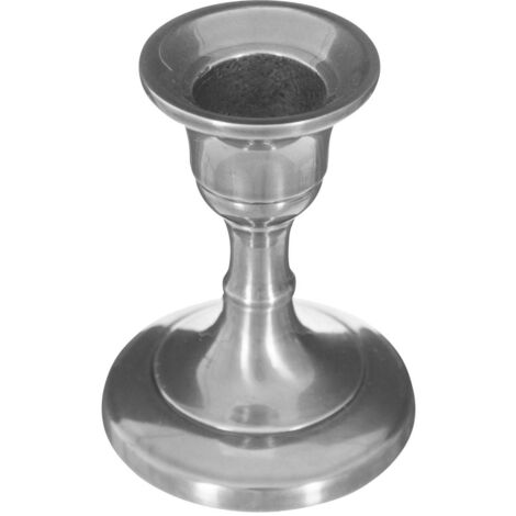  Candelabro In Metallo Argentato H7,5 - Modello A - Atmosphera Créateur D'intérieur