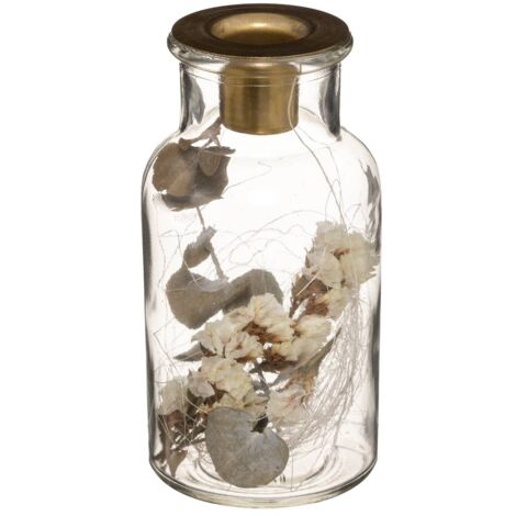  Candeliere Di Vetro Fiore Secco H 13 - Atmosphera Créateur D'intérieur