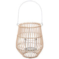  Lanterna In Rattan E Metallo H21,5cm - Atmosphera Créateur D'intérieur