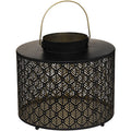  Lanterna Palm In Metallo Traforato D25cm - Atmosphera Créateur D'intérieur