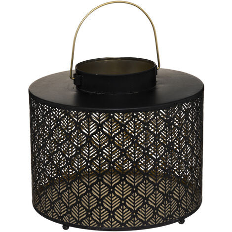  Lanterna Palm In Metallo Traforato D25cm - Atmosphera Créateur D'intérieur
