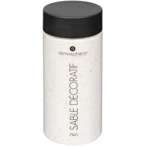  Sabbia Decorativa Avorio 750g - Sabbia Decorativa Avorio, 750g, Dimensioni D. 6,5 X H. 15,7 Cm - Atmosphera Créateur D'intérieur