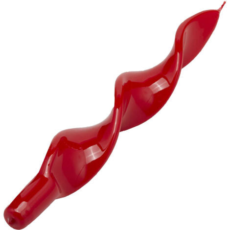  Candela Fiamma Spirale In Cera Laccata H 27 Cm Decorazione Luminosa Ambiente -Candela Panna