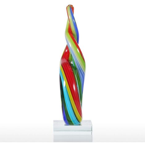  Nastro Colorato Scultura In Vetro Decorazioni Per La Casa Ornamento Astratto Regalo Decorazione Artigianale