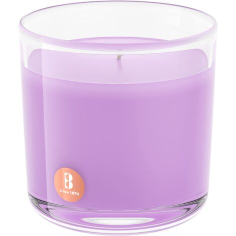 Bolsius True Scents Candela Profumata In Giara - Fragranza Lavanda - Colore Viola - Grande - Lunga Durata Di 43 Ore - Estratti Naturali - Candela Decorativa - Cera - Senza Fumo - 9.5 X 9.5 Cm