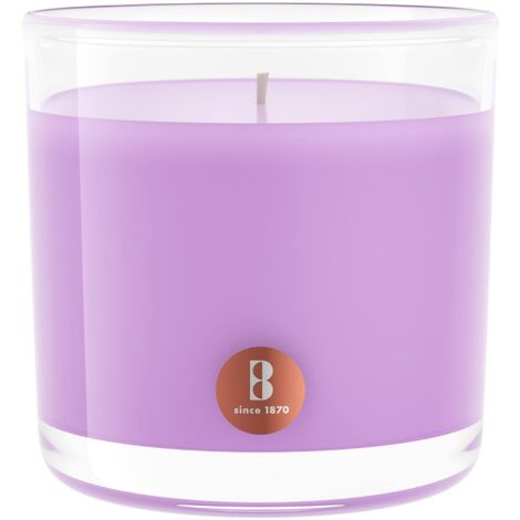  Bolsius True Scents Candela Profumata In Giara - Fragranza Lavanda - Colore Viola - Grande - Lunga Durata Di 43 Ore - Estratti Naturali - Candela Decorativa - Cera - Senza Fumo - 9.5 X 9.5 Cm