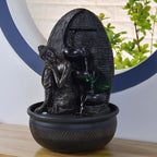  Zen'Light - Fontana Buddha Grace, In Resina/bronzo, 26 X 26 X 40 Cm