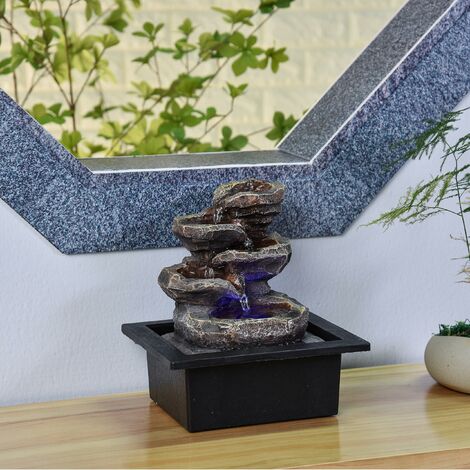  Zen'Light Galou Fontana Per Interni, Resina, Grigio, 21 X 17 X 23 Cm