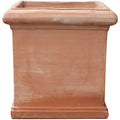  Vaso Cubo In Terracotta 100% Made In Italy Interamente Lavorata A Mano