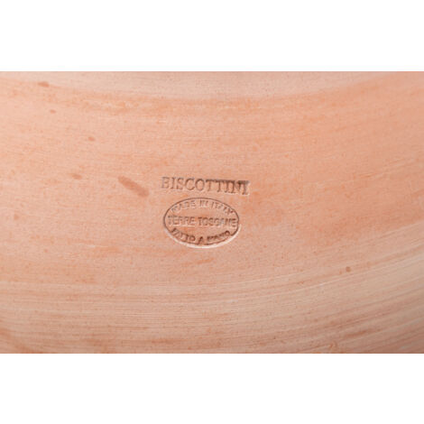  Vaso Cubo In Terracotta 100% Made In Italy Interamente Lavorata A Mano