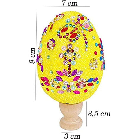  Uova Di Pasqua Da Decorare In Polistirolo Decorazioni Pasquali Con Brillantini