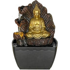  Fontana Da Interno In Resina Buddha E Roccia