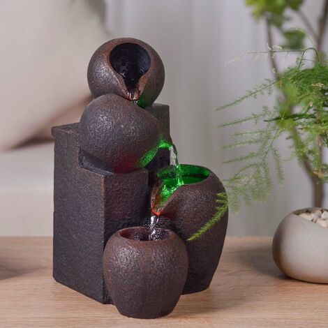  Fontana Zen In Resina Con LED Luba