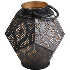  Vaso Per Candele Hurricane In Metallo Traforato 25 Cm