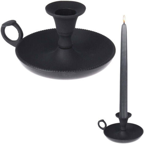  Portacandela 6cm Nero