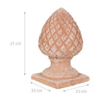  Pigna Invecchiata, In Terracotta Toscana 100% Made In Italy Interamente Lavorata A Mano