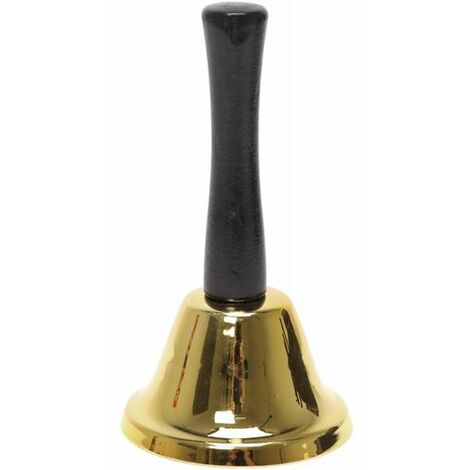  CAMPANA CLASSICA 12X6.5CM NERA E ORO