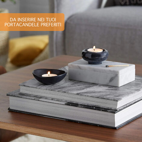  Tealight Candele Confezione Da 100 Pezzi Tea Light Durata 4 Ore Lumini Candeline Cera Antigoccia Cerini Non Profumati Colore Bianco Naturale