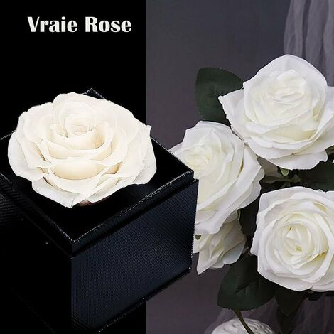  Rosa Eterna Con Gioielli Collana Da Donna Con Ciondolo A Cuore Con Fiore Finto Blu Collana In Argento 925 Per Le Donne Regalo Per Lei Natale San Valentino Regalo Di Compleanno